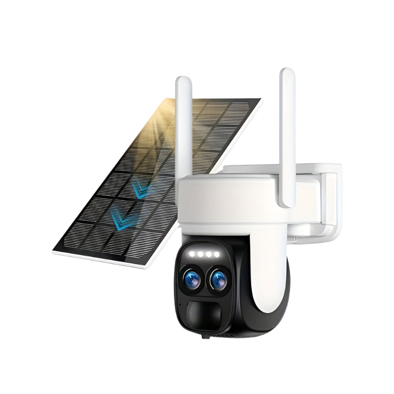NNETM Solar Wireless Security Camera Outdoor 360° HD Zoom-0
