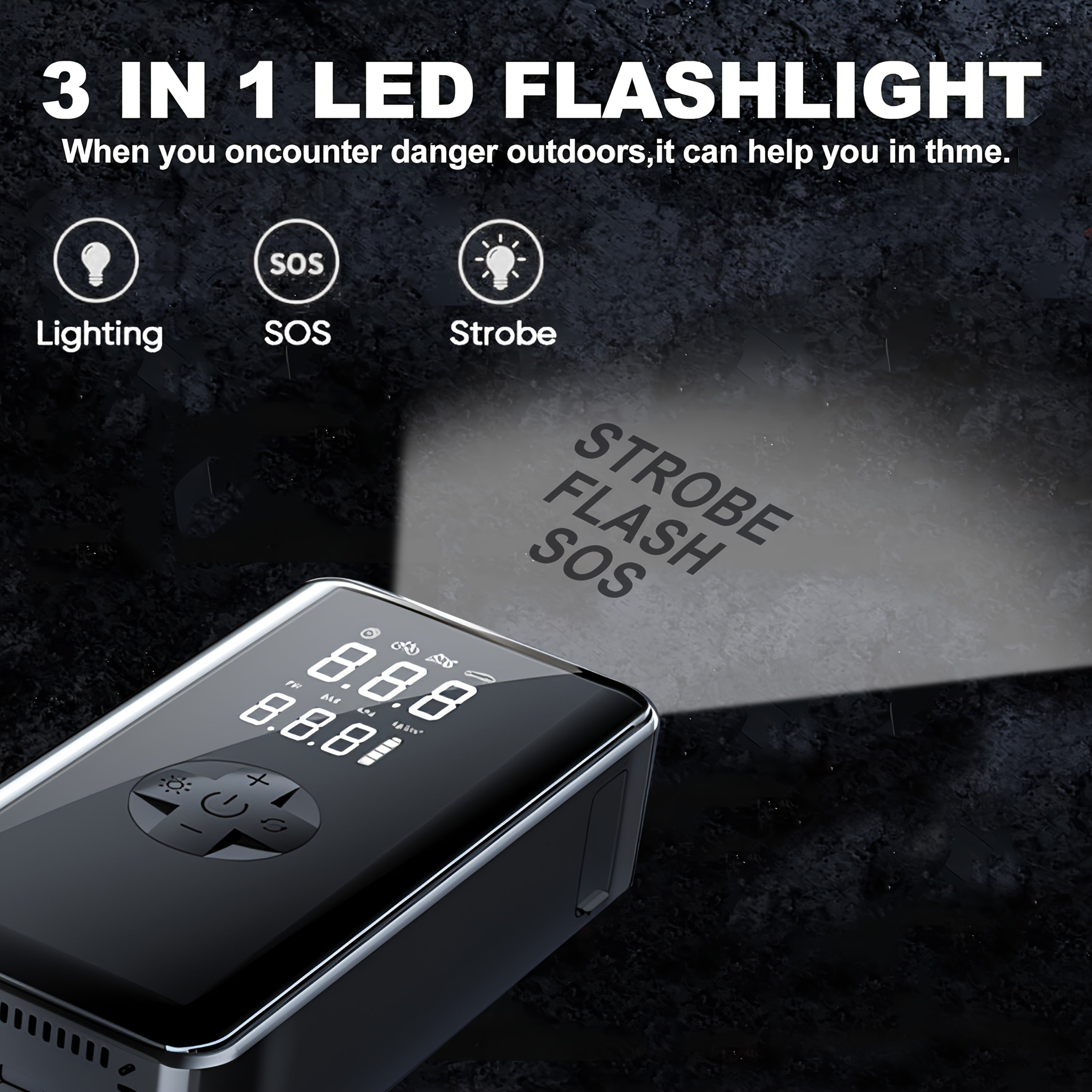 Air compressor with jump starter (7 in 1)