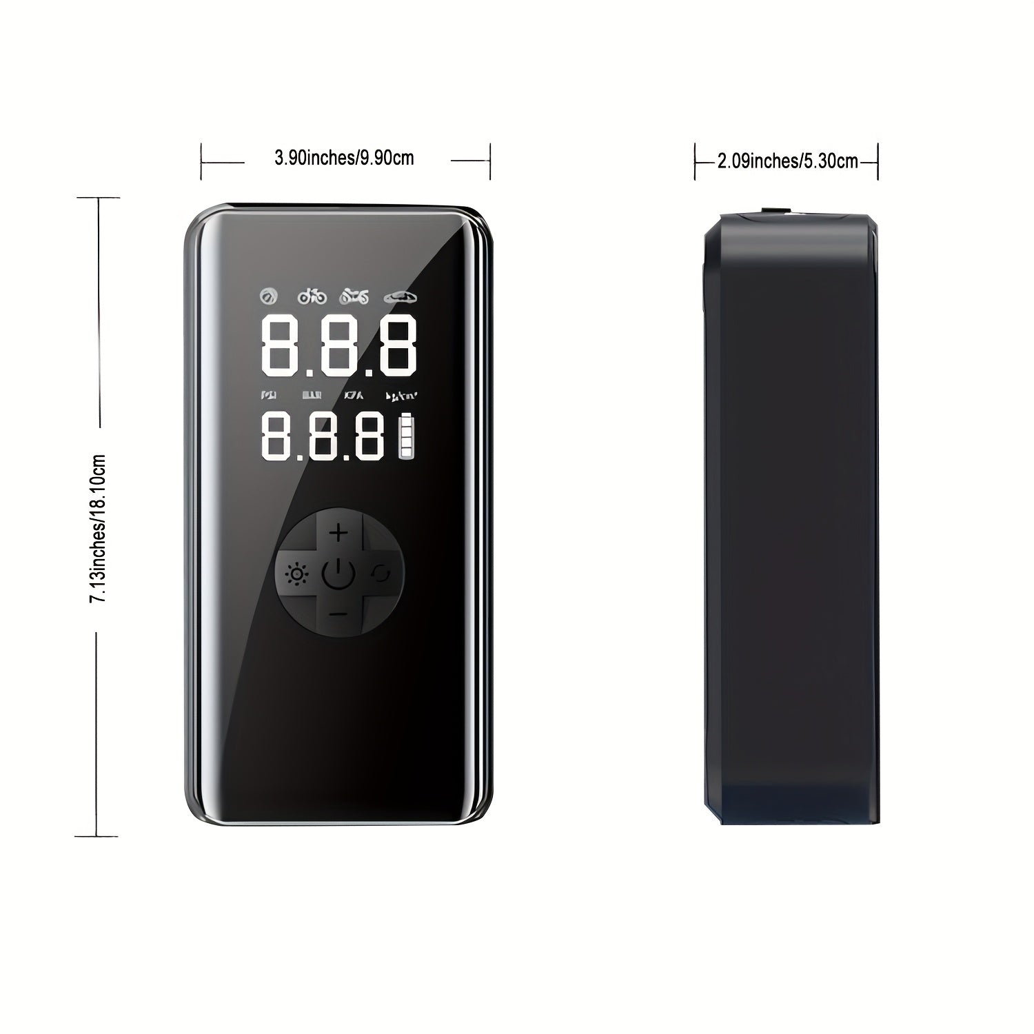 Air compressor with jump starter (7 in 1)